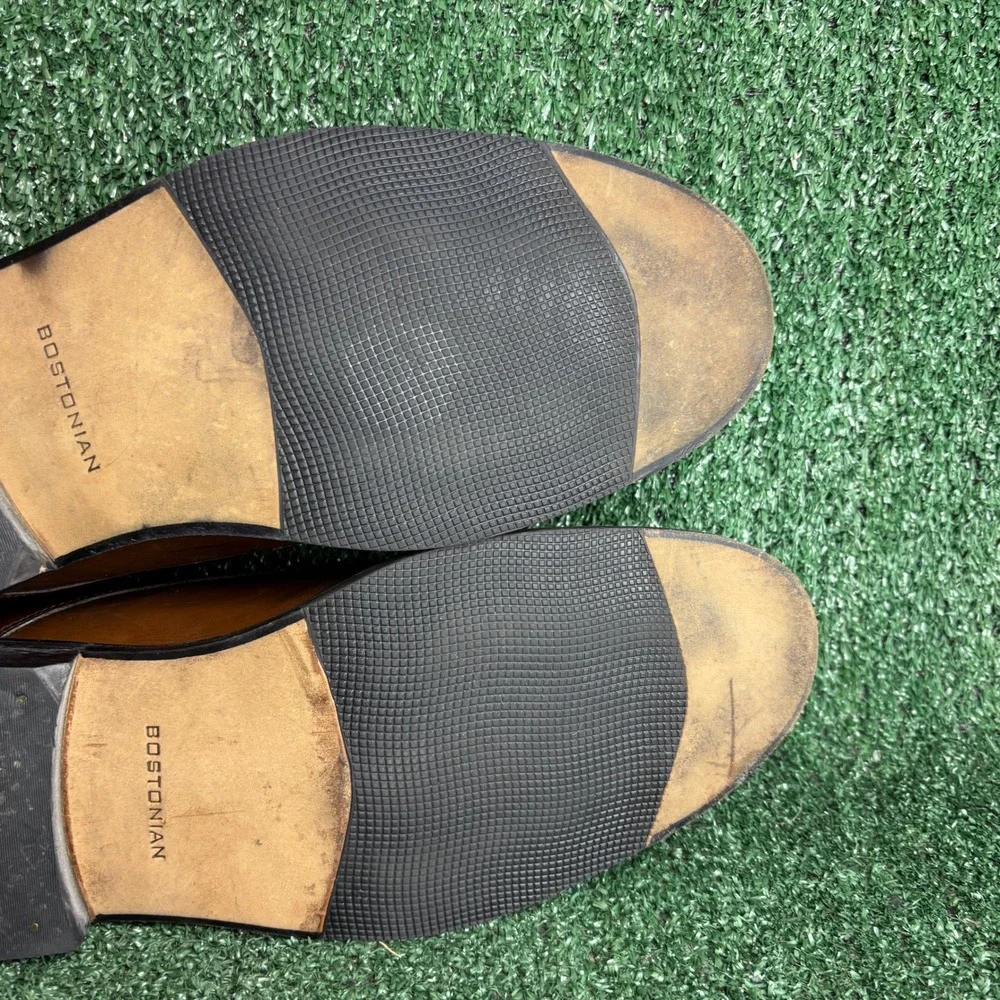 Bostonian Leather 2POD‎ Comfort Apron Toe Derby Dress Shoes Brown Mens Size 13M